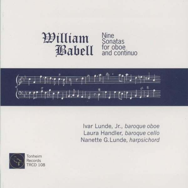 Cover art for William Babell: Nine Sonatas for Oboe and Continuo